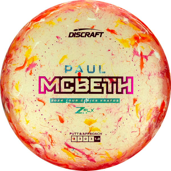 Discraft Jawbreaker Z FLX Paul McBeth Kratos - Paul McBeth 2024 Tour Series