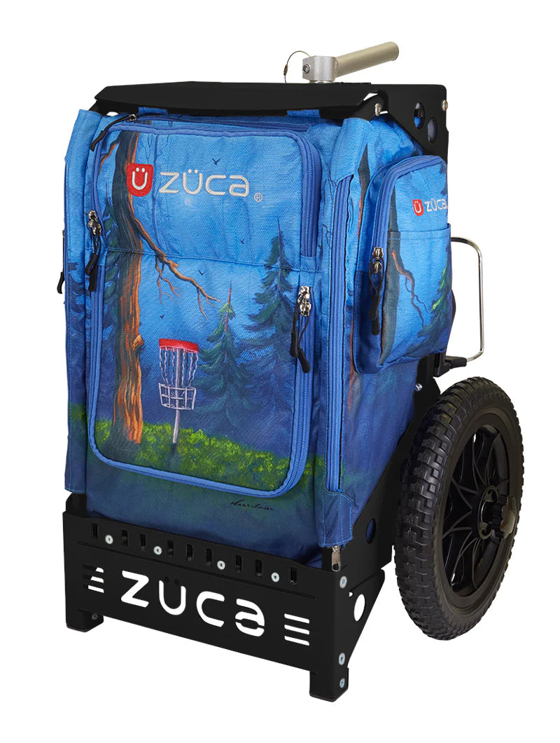 Zuca Black Backpack Cart Birdie Pines Trekker Insert Bag