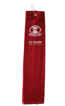 Local Route Tri-Fold Towel - 10 Years Disc Golf In The Ballpark