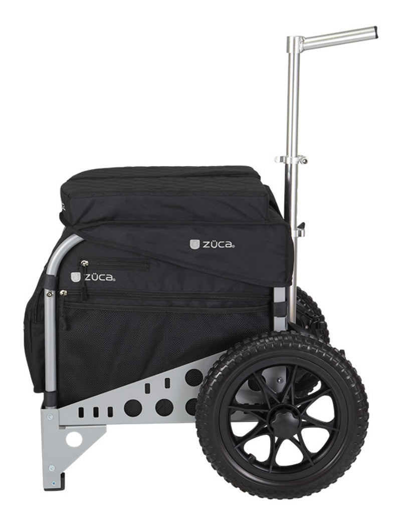 Zuca Arsenal Disc Golf Cart - Silver Frame With Black Insert Bag