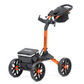 Bag Boy Quad Pro Disc Golf Cart - Orange/Black