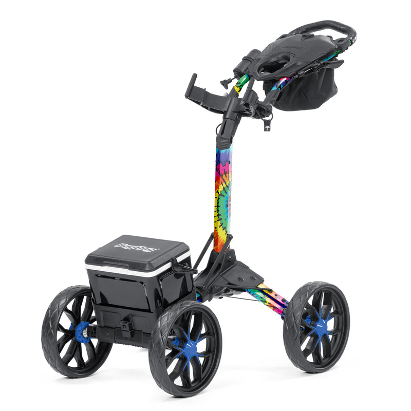 Bag Boy Quad Pro Disc Golf Cart - Tie Dye