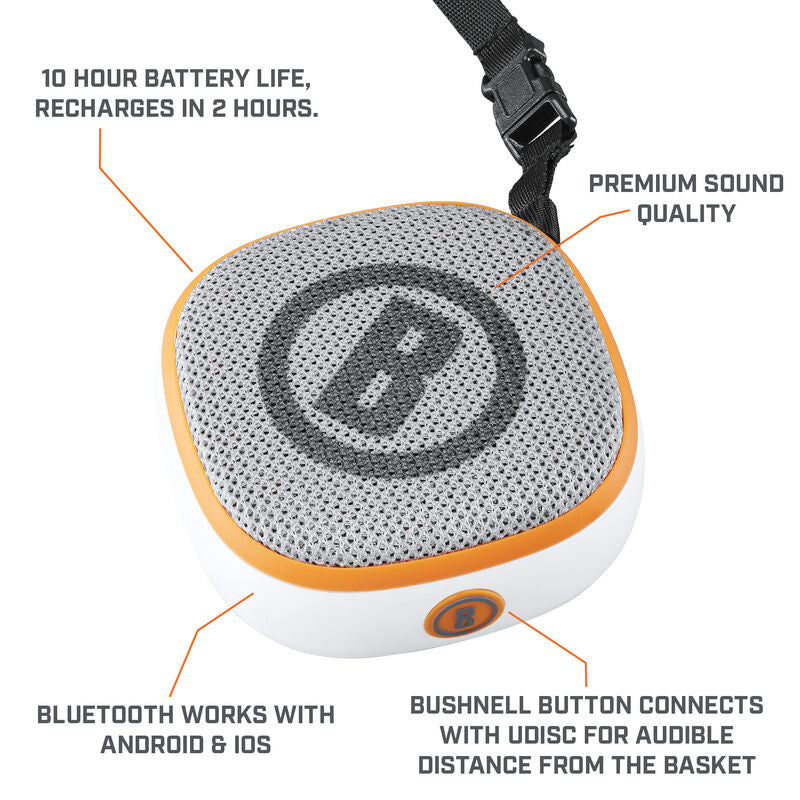 Bushnell Disc Jockey Disc Golf Bluetooth Speaker and GPS