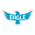 Eagle McMahon Hook and Loop PVC Patch for disc golf bags, hats, and ZÜCA MOLLE panels - teal