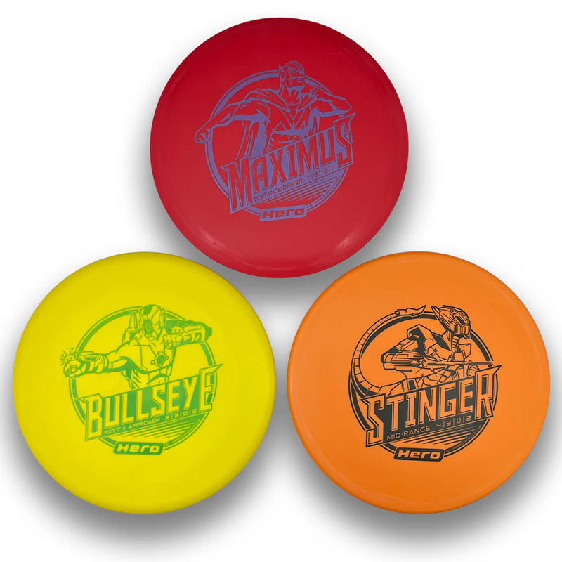 Hero Disc Golf 3 Disc Starter Set