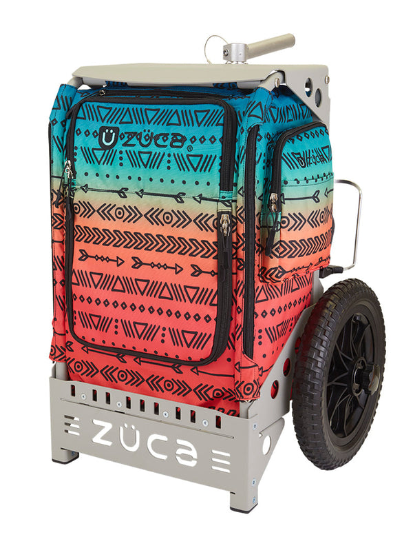 Zuca Trekker Disc Golf Cart - Gray Frame With Jennifer Allen Special Edition Insert Bag
