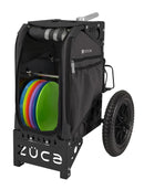 Zuca All Terrain Disc Golf Cart - Black Frame With Gunmetal Insert Bag