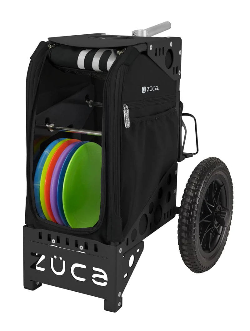 Zuca Black All Terrain Disc Golf Cart - Onyx All Terrain Insert Bag