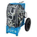 Zuca All Terrain Disc Golf Cart - Blue Frame With Anaconda Insert Bag