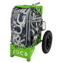 Zuca All Terrain Disc Golf Cart - Green Frame With Anaconda Insert Bag