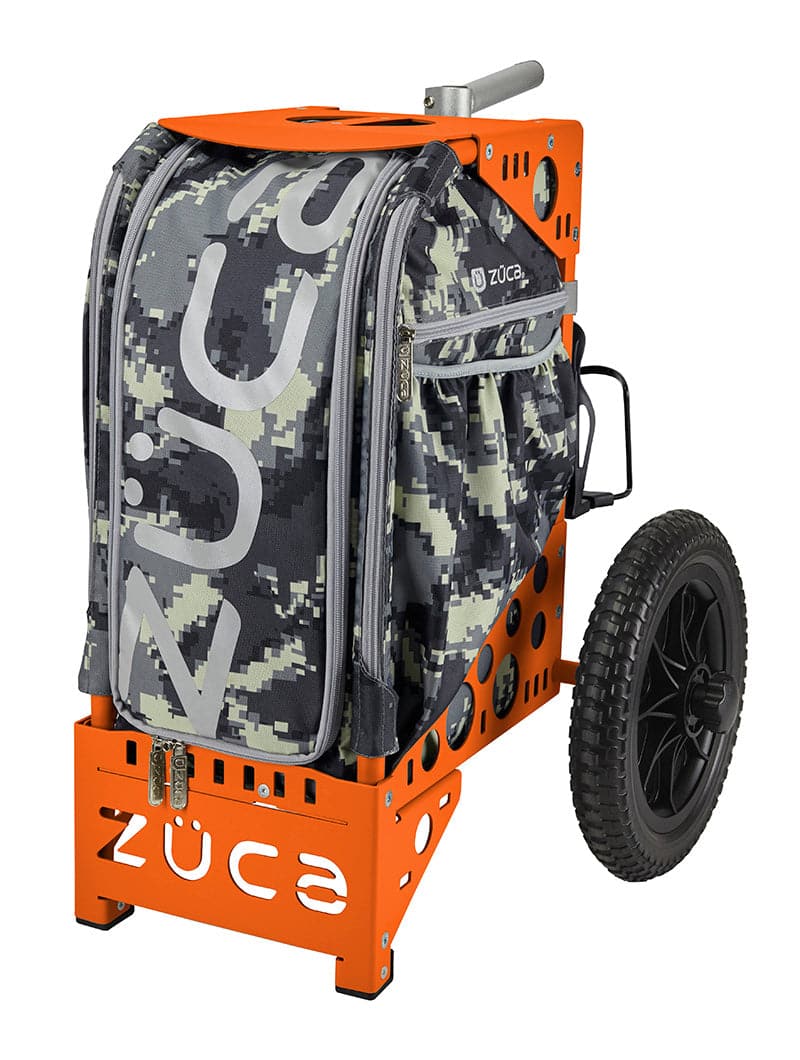 Zuca Orange All Terrain Disc Golf Cart - Anaconda All Terrain Insert Bag