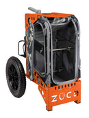 Zuca All Terrain Disc Golf Cart - Orange Frame With Anaconda Insert Bag