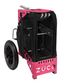 Zuca All Terrain Disc Golf Cart - Pink Frame With Onyx Insert Bag