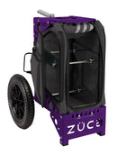 Zuca All Terrain Disc Golf Cart - Purple Frame With Gunmetal Insert Bag