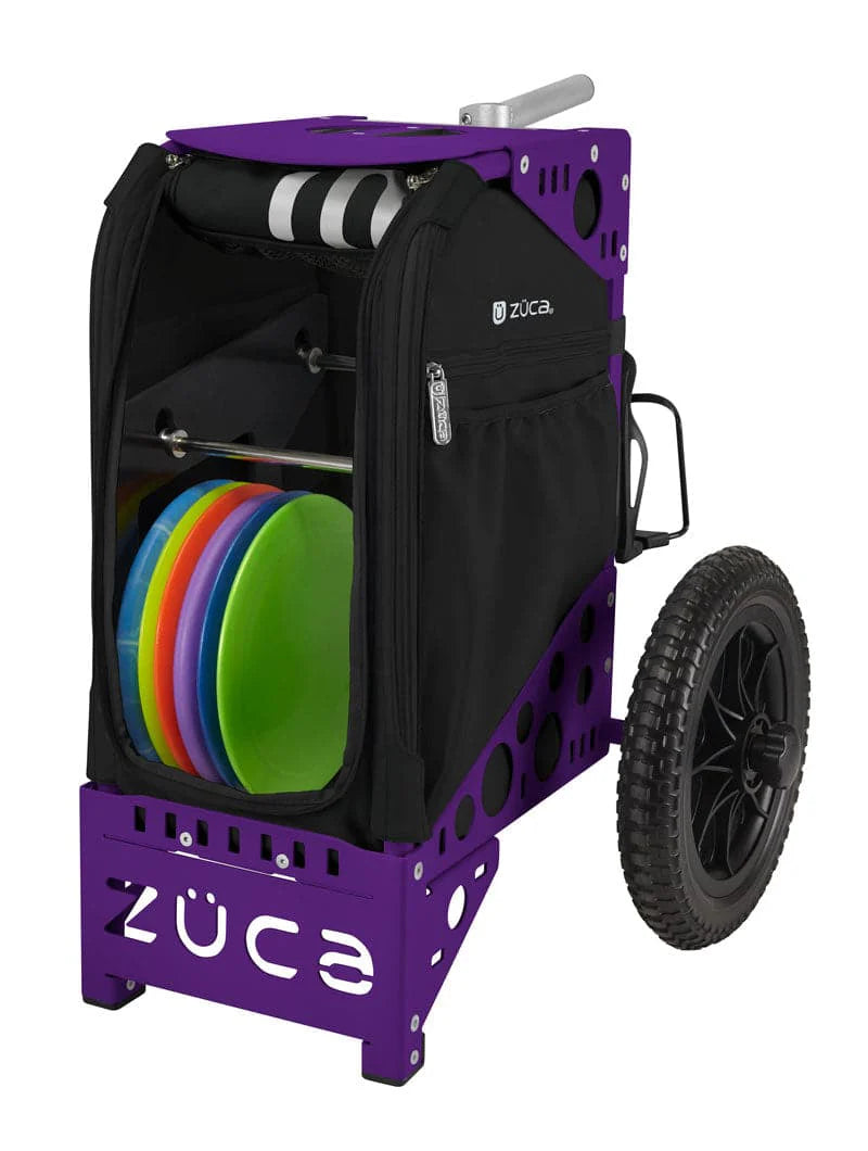 Zuca Purple All Terrain Disc Golf Cart - Onyx All Terrain Insert Bag