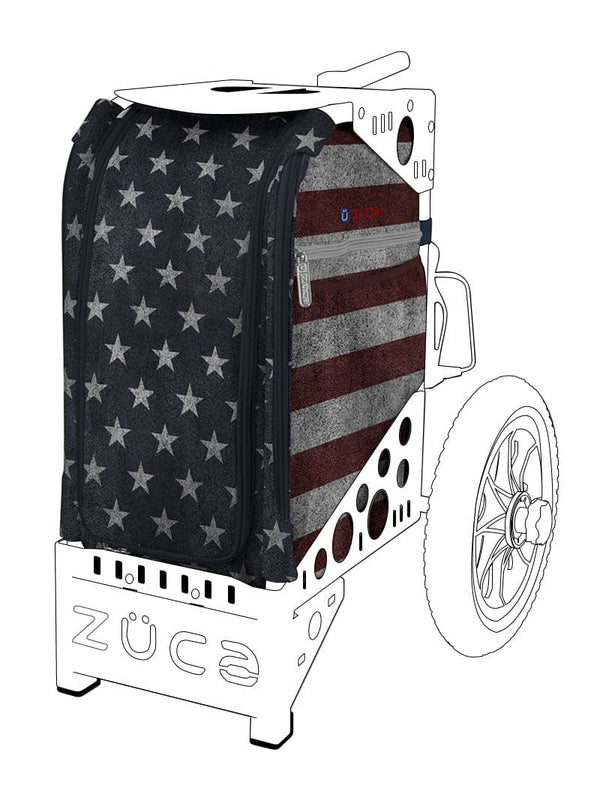 Zuca All Terrain Disc Golf Cart Insert Bag - Old Glory