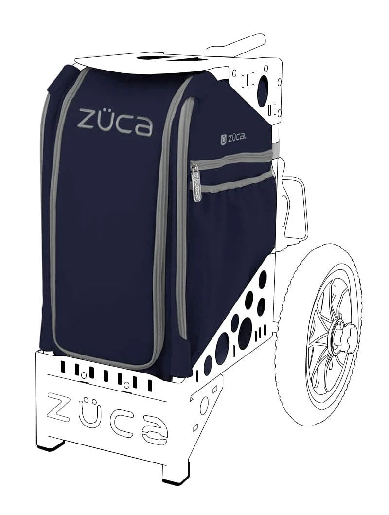 Zuca All Terrain Disc Golf Cart Insert Bag W/ Accessory Pouch - Indigo