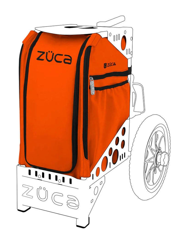 Zuca All Terrain Disc Golf Cart Insert Bag W/ Accessory Pouch - Orange