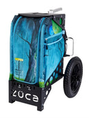 Zuca All Terrain Disc Golf Cart - Black Frame With Moonlight Mando Insert Bag