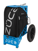 Zuca All Terrain Disc Golf Cart - Blue Frame With Onyx Insert Bag