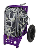 Zuca All Terrain Disc Golf Cart - Purple Frame With Anaconda Insert Bag