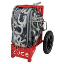 Zuca All Terrain Disc Golf Cart - Red Frame With Anaconda Insert Bag