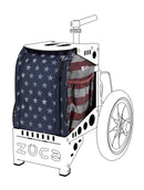 Zuca Compact Disc Golf Cart Insert Bag - Old Glory