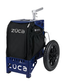 Zuca Compact Disc Golf Cart - Navy Frame With Black Insert Bag