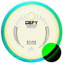 Axiom Eclipse Defy driver disc, glow disc with blue and green rim