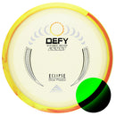 Axiom Eclipse Defy driver disc, glow disc with yellow and red rim