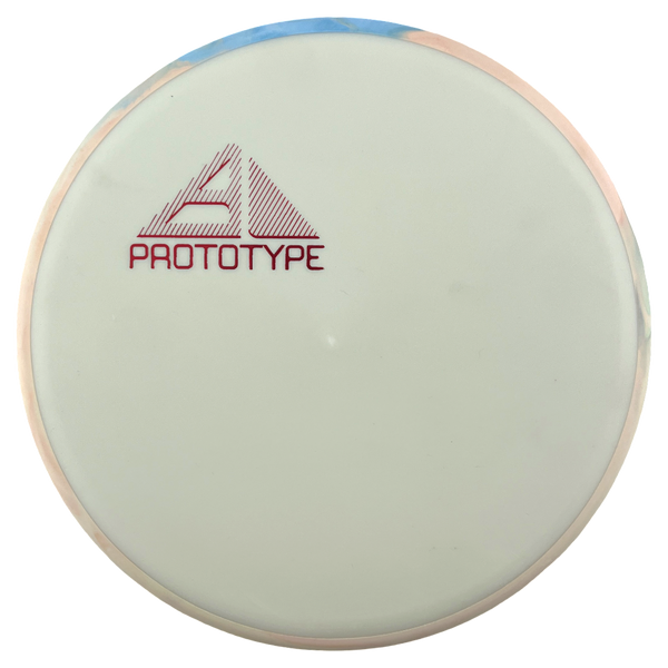 Axiom Eclipse Electron Proxy putt & approach disc, Axiom Prototype Mini Stamp stamp, glow disc with blue and orange rim