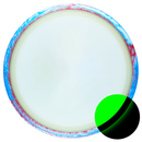 Axiom Eclipse Insanity fairway driver disc, Blank (no top stamp) stamp, glow disc with blue and multi color rim