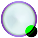Axiom Eclipse Insanity fairway driver disc, Blank (no top stamp) stamp, glow disc with purple rim