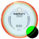 Axiom Eclipse Insanity fairway driver disc, glow disc with orange and light orange rim