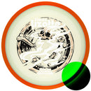 Axiom Eclipse Simon Line Aspect driver disc, Simon Lizotte 2026 Halloween Team Series stamp, black disc with red rim