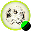 Axiom Eclipse Simon Line Aspect driver disc, Simon Lizotte 2026 Halloween Team Series stamp, black disc with yellow rim