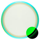 Axiom Eclipse Virus driver disc, Blank (no top stamp) stamp, glow disc with turquoise and light green rim