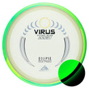 Axiom Eclipse Virus driver disc, glow disc with green and green yellow rim