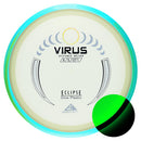 Axiom Eclipse Virus driver disc, glow disc with turquoise and green rim
