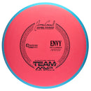Axiom Electron Firm Envy putt & approach disc, James Conrad World Champion Signature Series stamp, red disc with blue rim