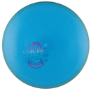 Axiom Fission Simon Line Balance midrange disc, Lab Second stamp, blue disc with teal rim