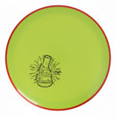 Axiom Neutron Paradox midrange disc, Lab Second stamp, lime green disc with red rim