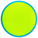 Axiom Neutron Simon Line Bokeh fairway driver disc, yellow disc with blue rim