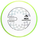 Axiom Neutron Soft Hex midrange disc, white disc with green and light green rim