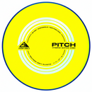 Axiom Neutron Soft Pitch putt & approach disc, yellow disc with blue rim