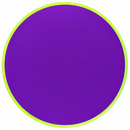 Axiom Neutron Soft Tempo midrange disc, Blank (no top stamp) stamp, purple disc with lime green rim