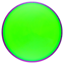 Axiom Neutron Tempo midrange disc, Blank (no top stamp) stamp, green disc with purple rim