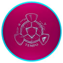 Axiom Neutron Tempo midrange disc, dark purple disc with light blue rim