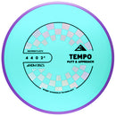 Axiom Neutron Tempo midrange disc, turquoise disc with purple rim