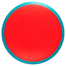 Axiom Neutron Virus driver disc, Blank (no top stamp) stamp, red disc with blue rim